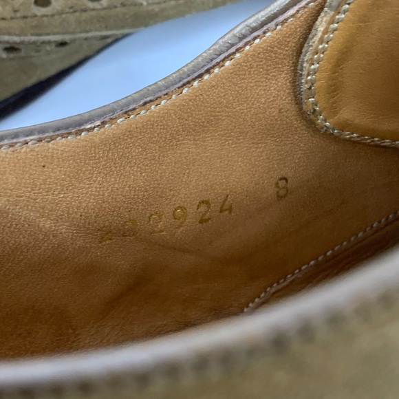 Gucci suede wingtip oxford